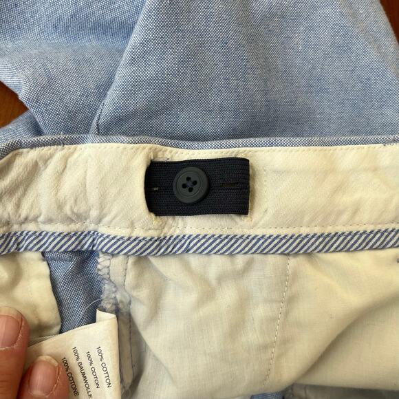 J. Crew Crewcuts Bowery Blue Chambray Pants Adjustable Waist 100% Cotton Boys 12 - Picture 5 of 8